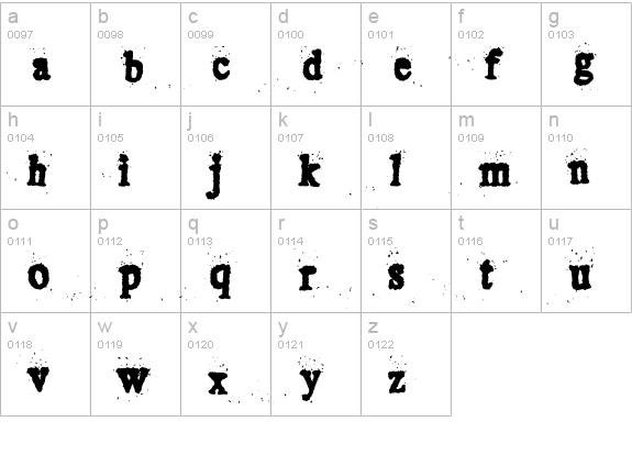 CrustiEst lowercase a-z preview