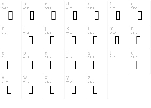 Crystal Gypsy lowercase a-z preview
