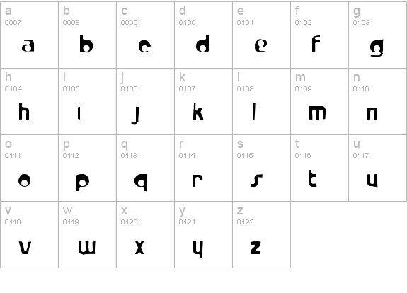 Crystal Radio Kit Gaunt lowercase a-z preview