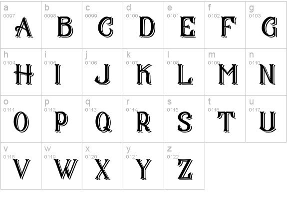 CS Mulan Double lowercase a-z preview