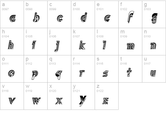 Cuban-SuperDeluxe lowercase a-z preview