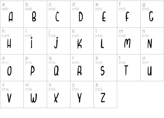 Curvy Thins
 lowercase a-z preview