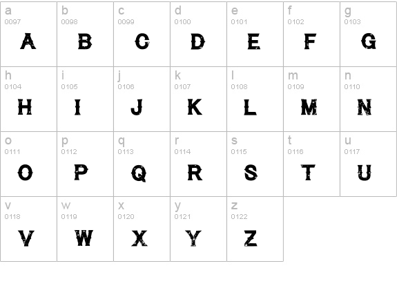 Cynical Hills Regular lowercase a-z preview