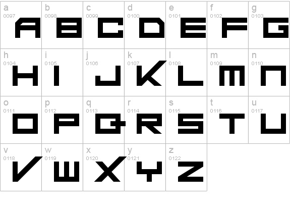 Da Mad Rave
 lowercase a-z preview