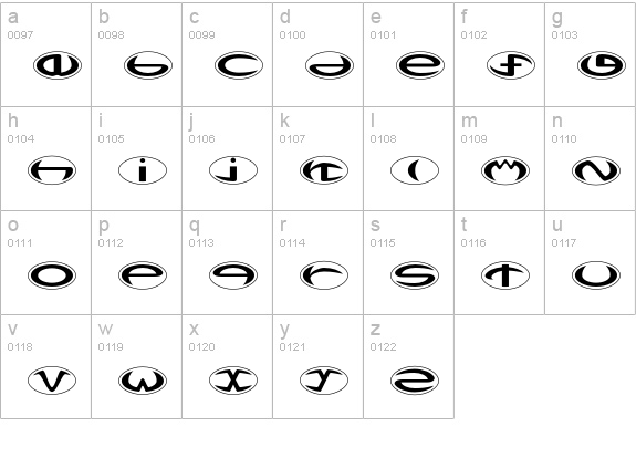 Dactylo-SemiBold lowercase a-z preview