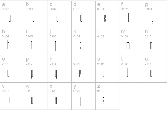 Daddy Longlegs NF lowercase a-z preview