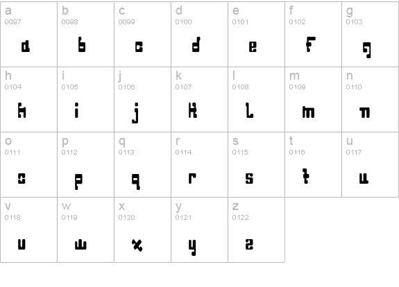 Dahgir-RoundCondensed lowercase a-z preview