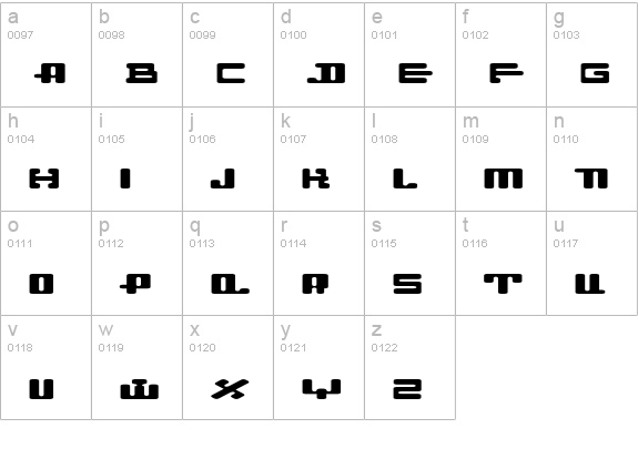 Dahgir-RoundSmCaps lowercase a-z preview