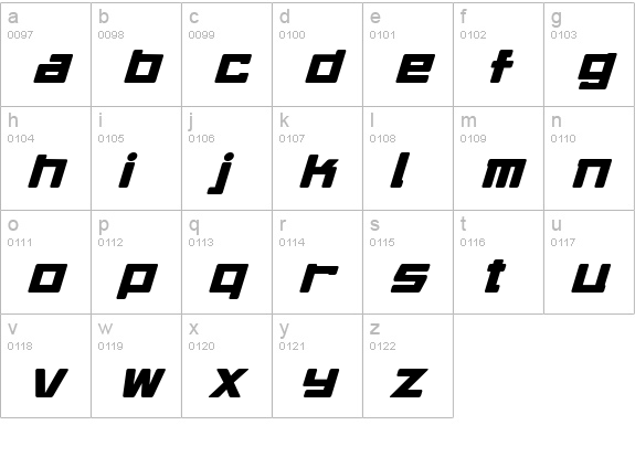 Daidoh Remix Round Iï¿¿alic lowercase a-z preview