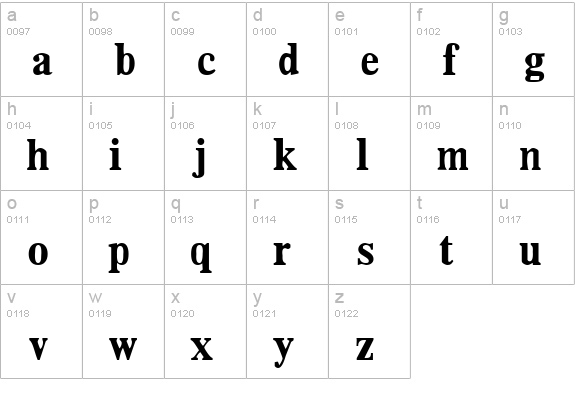 DailyPlanet Black lowercase a-z preview