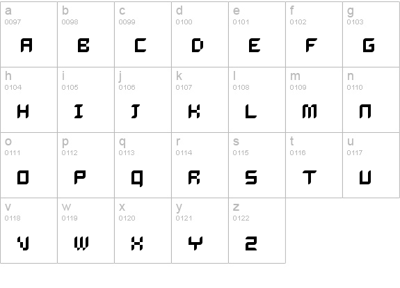 Dalila lowercase a-z preview