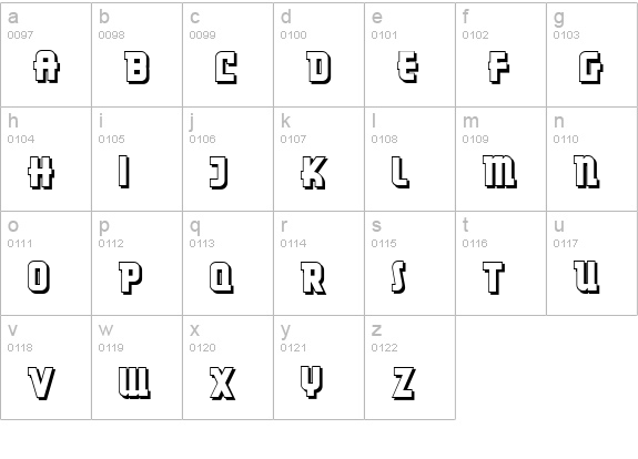 Dancing Donuts NF lowercase a-z preview