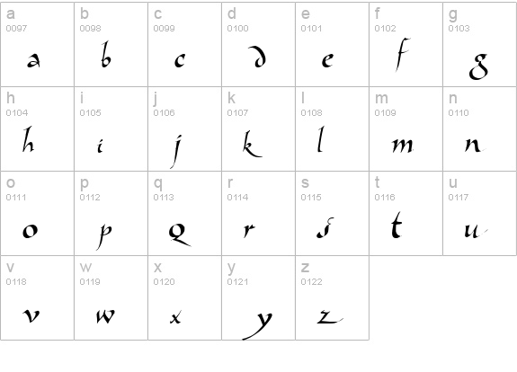 Dangerous Regular lowercase a-z preview