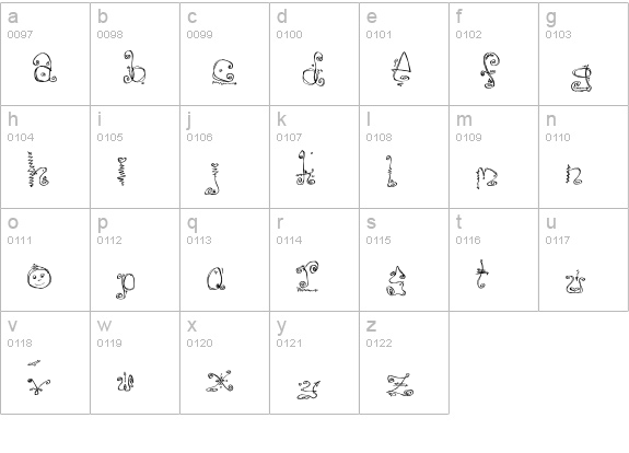 DanzinLikeCracy lowercase a-z preview