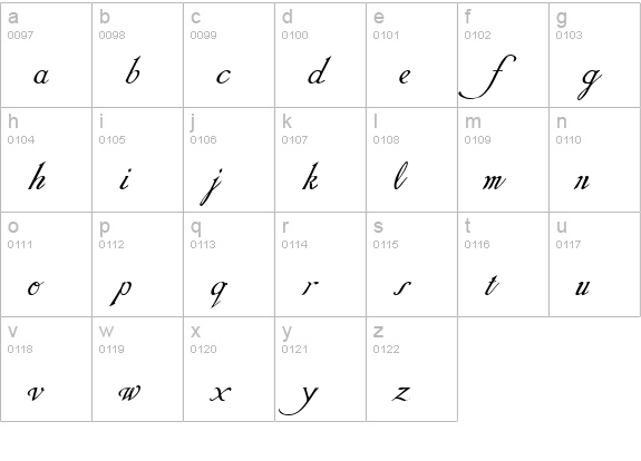 Daresiel Demo lowercase a-z preview