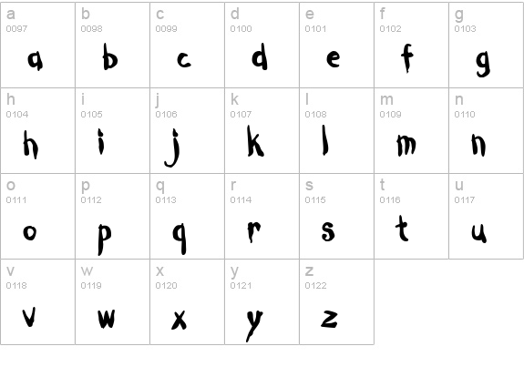 Dark Half BTN Cond Bold lowercase a-z preview