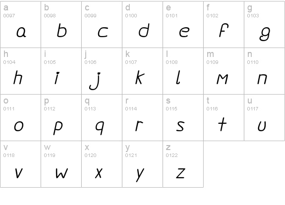Darlin' Pop lowercase a-z preview
