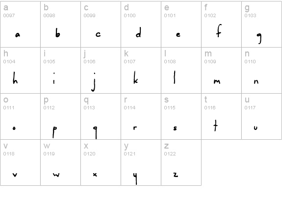 Darling Nikki lowercase a-z preview