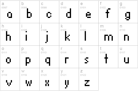 David Sans Condensed lowercase a-z preview