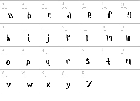 Davis lowercase a-z preview