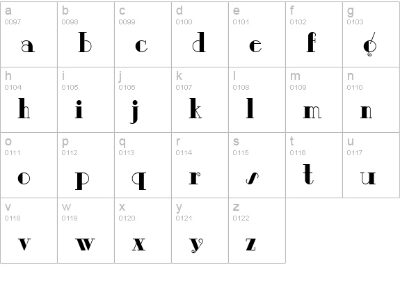 DayTripperNF lowercase a-z preview