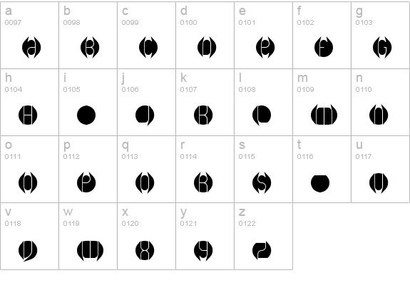 DB Layer 1 BRK lowercase a-z preview