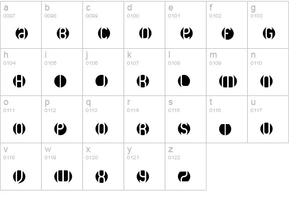 DB Layer 2 BRK lowercase a-z preview