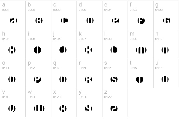 DB Layer 3 BRK lowercase a-z preview