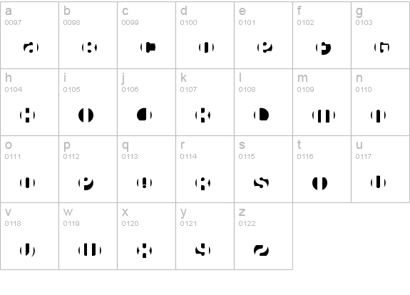 DB Layer 4 BRK lowercase a-z preview
