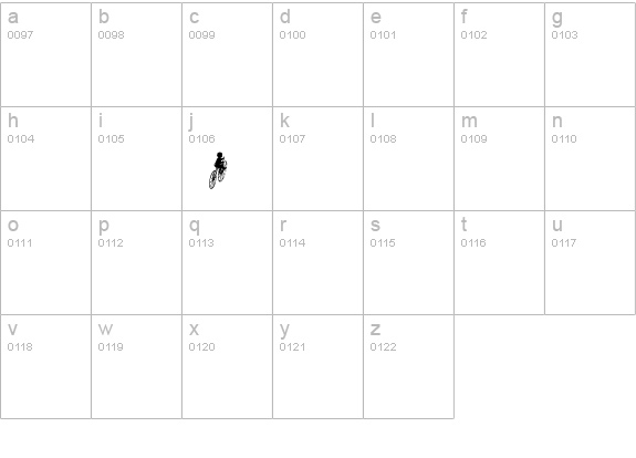DBQsChildrenSilhouettes lowercase a-z preview