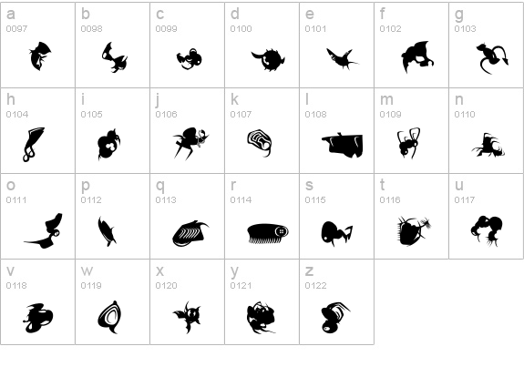 Deadbugs lowercase a-z preview