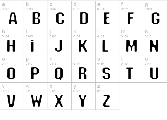 DEADLINE lowercase a-z preview