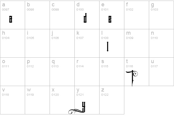 Deadly Heat lowercase a-z preview