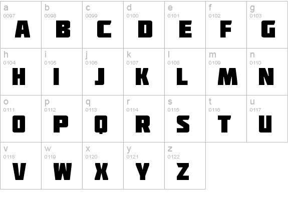 Deadpool Movie lowercase a-z preview