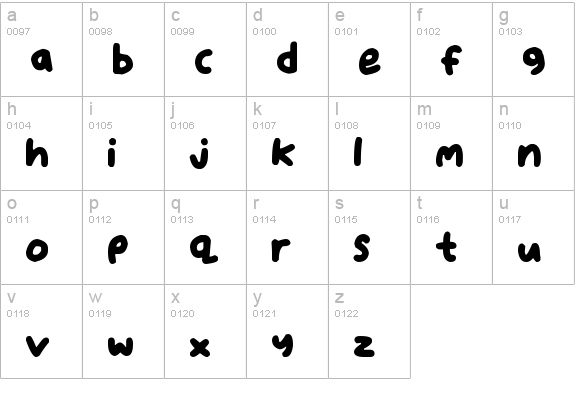 Dear Santa
 lowercase a-z preview