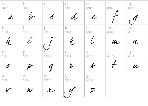 dearJoe four lowercase a-z preview