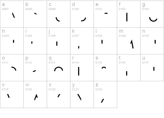 DearJohn-Italic lowercase a-z preview