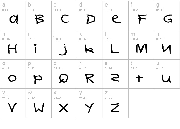DearTeacher-Normal Wd lowercase a-z preview