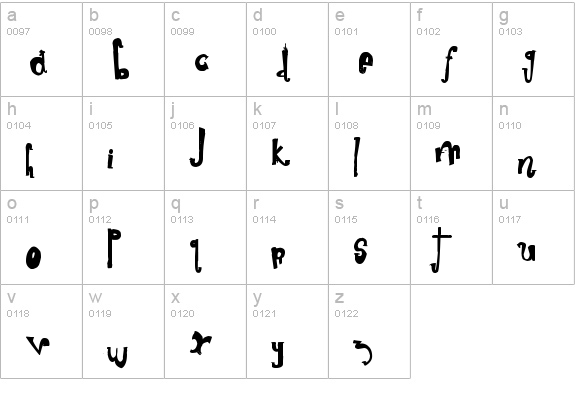 death friends �* lowercase a-z preview