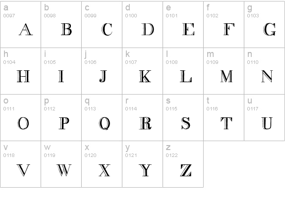 decadence without the diamonds lowercase a-z preview