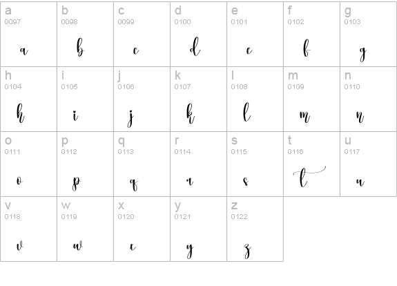 December Christmas lowercase a-z preview