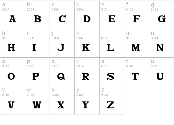 Dekka Dense JL lowercase a-z preview