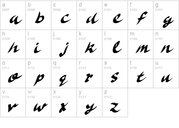Delicious Doom
 lowercase a-z preview