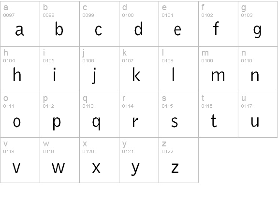 Delinquent Regular lowercase a-z preview