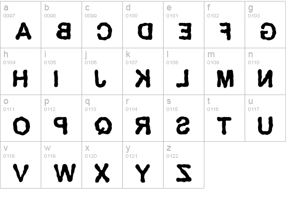 Delirium lowercase a-z preview