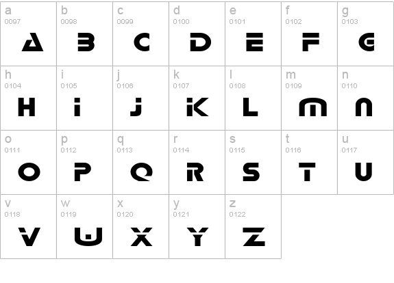 DeltaExtended Normal lowercase a-z preview