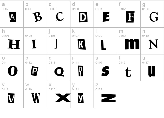 Demand lowercase a-z preview