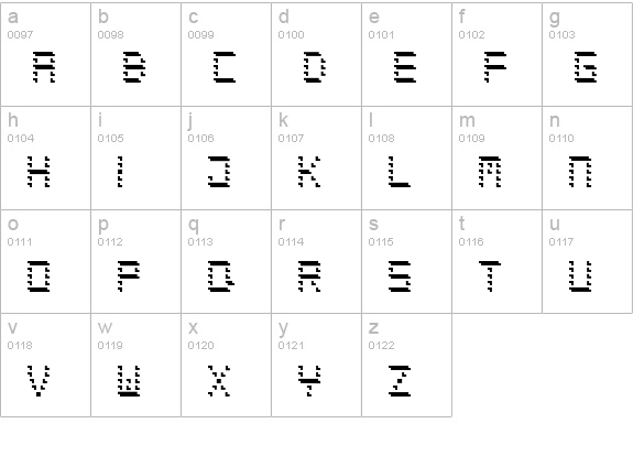 Dematerialise Light lowercase a-z preview