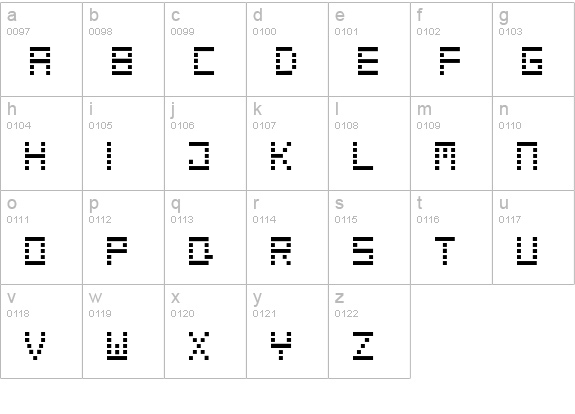 Dematerialise Regular lowercase a-z preview