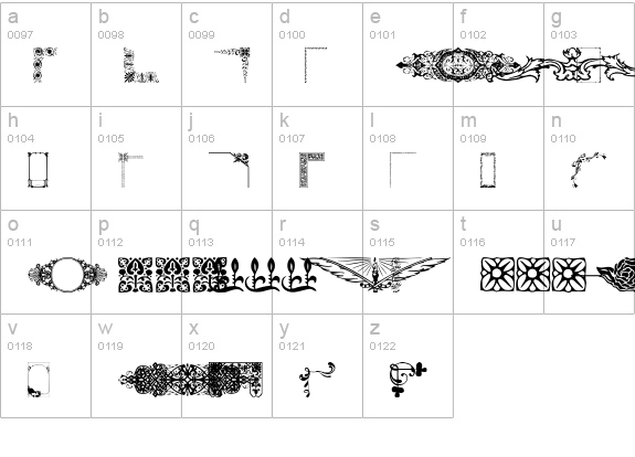 Designer Mix lowercase a-z preview